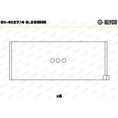 Vevstakslager GLYCO - 01-4127/4 0.25mm