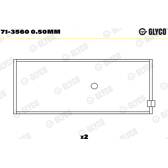 Vevstakslager GLYCO - 71-3560 0.50mm