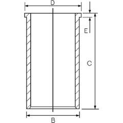 Chemise de cylindre GOETZE ENGINE - 14-020900-00