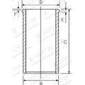 Chemise de cylindre GOETZE ENGINE - 14-040150-00