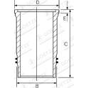 Cylinder Sleeve GOETZE ENGINE - 15-370040-00