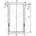 Cylinder Sleeve GOETZE ENGINE - 15-450630-00