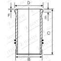 Cylinder Sleeve GOETZE ENGINE - 15-480440-00