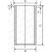 Cylinderhylsa GOETZE ENGINE - 14-040130-00