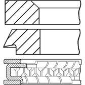 Jeu de segments de pistons GOETZE ENGINE - 08-104200-00