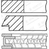 Jeu de segments de pistons GOETZE ENGINE - 08-136600-00