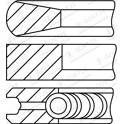 Jeu de segments de pistons GOETZE ENGINE - 08-152900-10