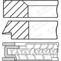 Jeu de segments de pistons GOETZE ENGINE - 08-214107-00
