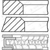 Jeu de segments de pistons GOETZE ENGINE - 08-306800-00
