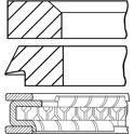 Jeu de segments de pistons GOETZE ENGINE - 08-424800-30