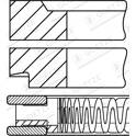 Jeu de segments de pistons GOETZE ENGINE - 08-433900-00