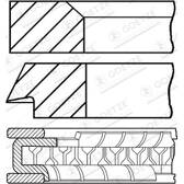 Kolbenringsatz GOETZE ENGINE - 08-104200-00