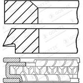 Kolbenringsatz GOETZE ENGINE - 08-334600-00