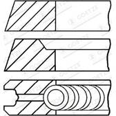Piston Ring Kit GOETZE ENGINE - 08-501807-00