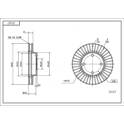 Front brake disc HART - 214 167