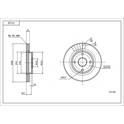 Front brake disc HART - 214 168