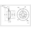 Front brake disc HART - 214 176