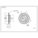 Front brake disc HART - 214 312