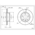 Front brake disc HART - 215 636