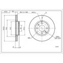 Front brake disc HART - 215 639