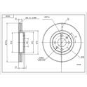 Front brake disc HART - 215 658