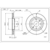Front brake disc HART - 215 671