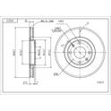 Front brake disc HART - 215 672