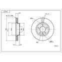 Front brake disc HART - 218 653