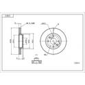 Front brake disc HART - 220 845
