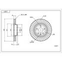 Front brake disc HART - 228 871