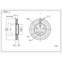 Front brake disc HART - 229 082