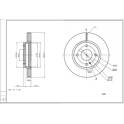 Front brake disc HART - 229 086