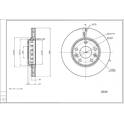 Front brake disc HART - 229 105