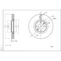 Front brake disc HART - 230 982