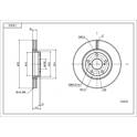 Front brake disc HART - 236 826