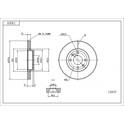 Front brake disc HART - 236 839