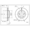 Front brake disc HART - 239 389