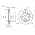 Front brake disc HART - 241 062