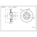 Front brake disc HART - 241 069