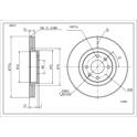 Front brake disc HART - 241 087