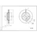 Front brake disc HART - 241 183