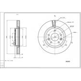 Front brake disc HART - 242 253