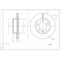 Front brake disc HART - 250 597