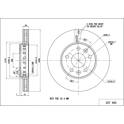 Front brake disc HART - 257 995