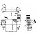 Intercooler, inlaatluchtkoeler HART - 612 713
