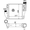 Intercooler, inlaatluchtkoeler HART - 621 405