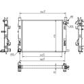 Kühler, Motorkühlung HART - 614 516