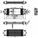 Radiador de aire de admisión HART - 612 532