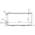 Radiator, engine cooling HART - 600 007