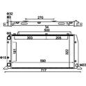 Radiator, engine cooling HART - 600 120